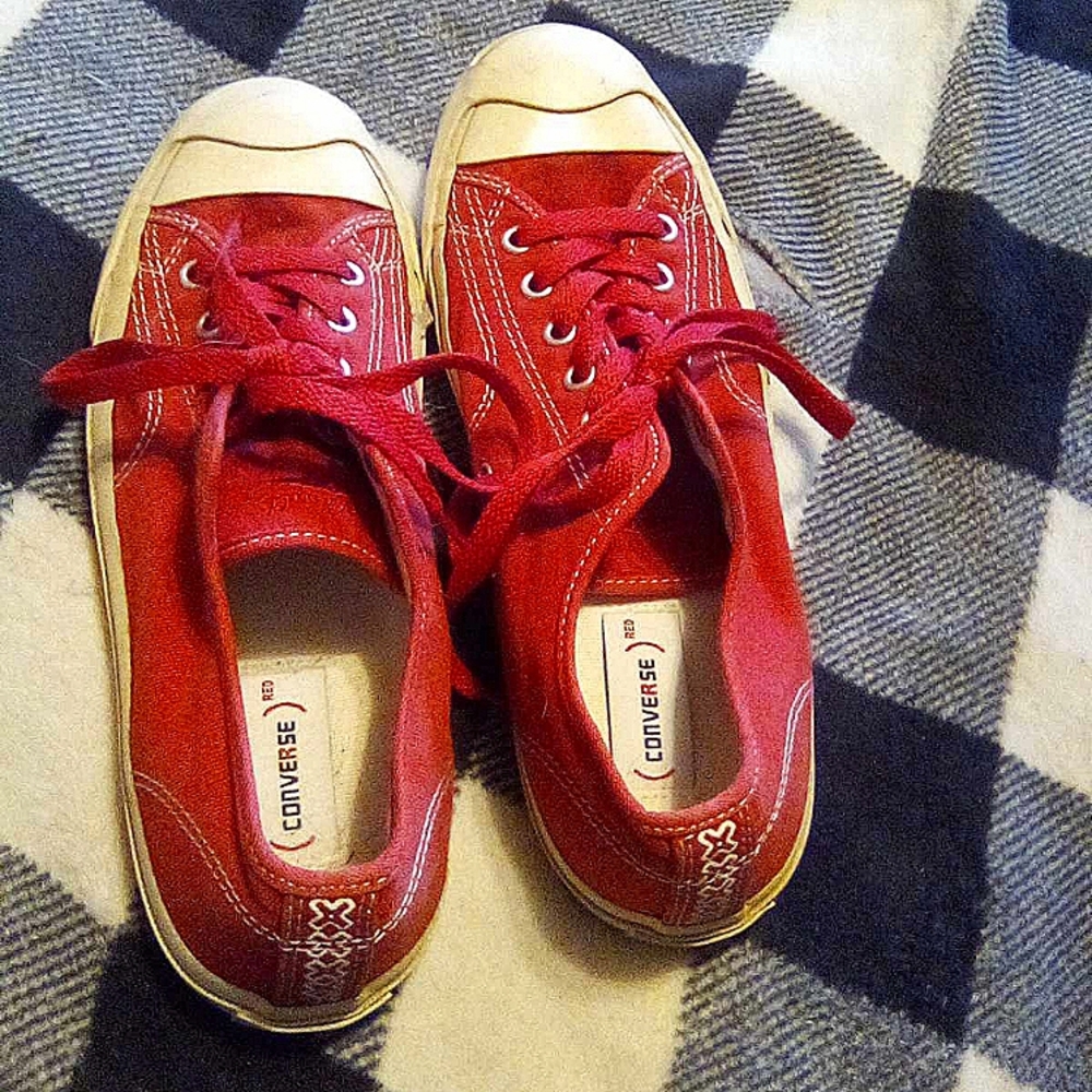 Converse All Star Jack Purcell Red Low Top Sneakers